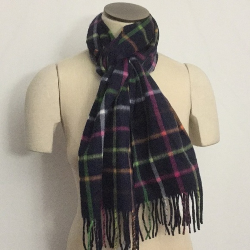 NWT Coach Cashmere Plaid Legacy Tattersall Fringed